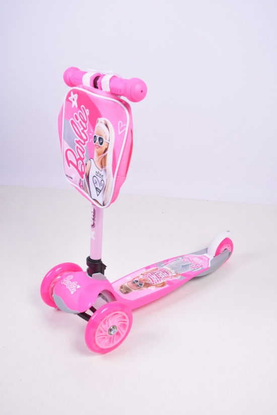 Самокат детский 3-х колёсный "Barbie" PU арт.LS2211