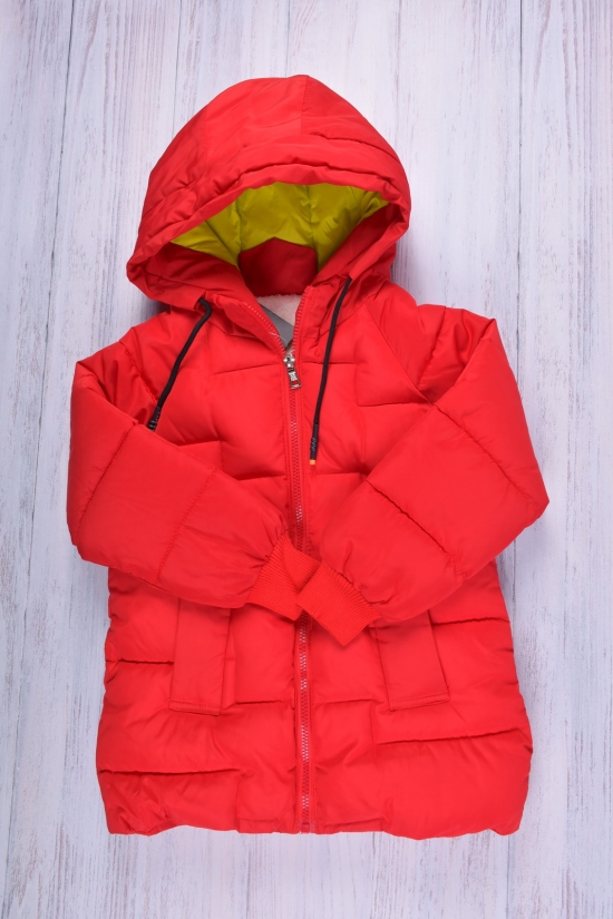 Куртка для хлопчика (кол. червоний) з плащової тканини на хутрі Зріст в наявності : 98, 104, 110, 116, 122 арт.21-50