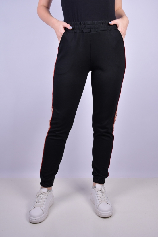 Штани жіночі спортивні (кол. чорний) трикотажні Розмір в наявності : 48 арт.C10