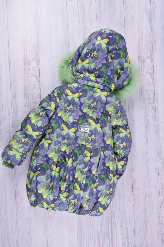 Куртка для дівчинки (цв. салатовий) зимова на флісі з плащової тканини Зріст в наявності : 104, 116, 122 арт.Малышка