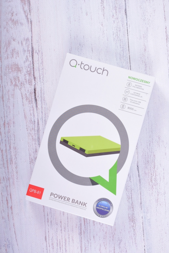 Power Bank аккумулятор 8000mAh (цв.красный) "Q-touch" ( MICRO USB) арт.QPB-81