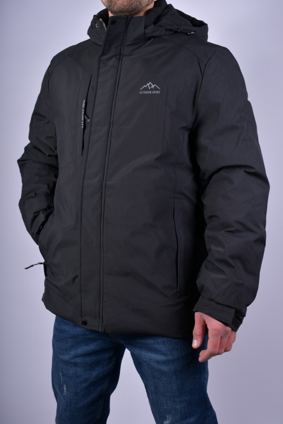 Куртка мужская (цв.черный) зимняя из плащевки Размеры в наличии : 52, 54, 56, 58, 60 арт.22-38D