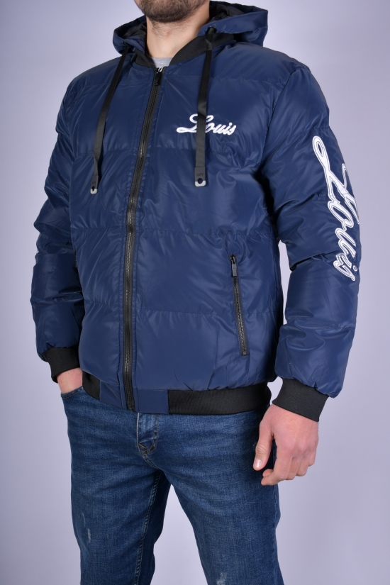 Куртка-бомбер чоловіча зимова (кол. т. синій) болонева Розміри в наявності : 44, 46, 48, 50 арт.1181