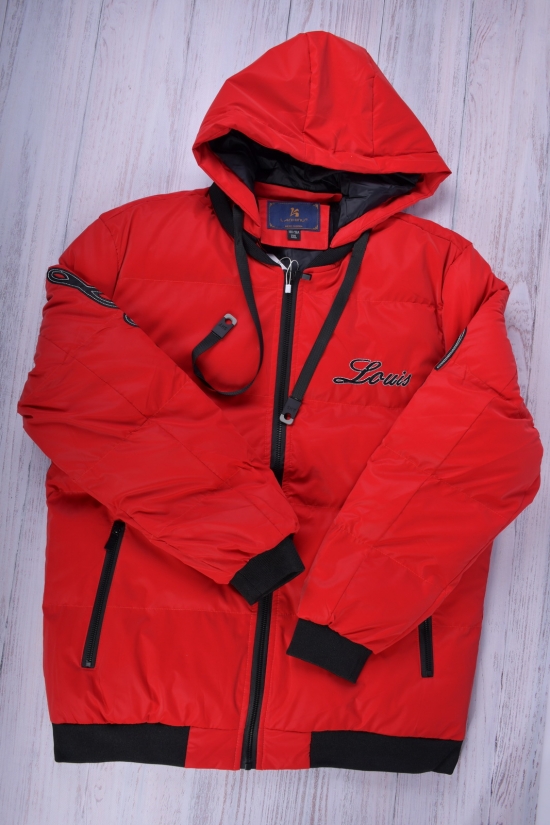 Куртка-бомбер чоловіча зимова (кол. червоний) болонева Розміри в наявності : 44, 46, 48, 50 арт.1181