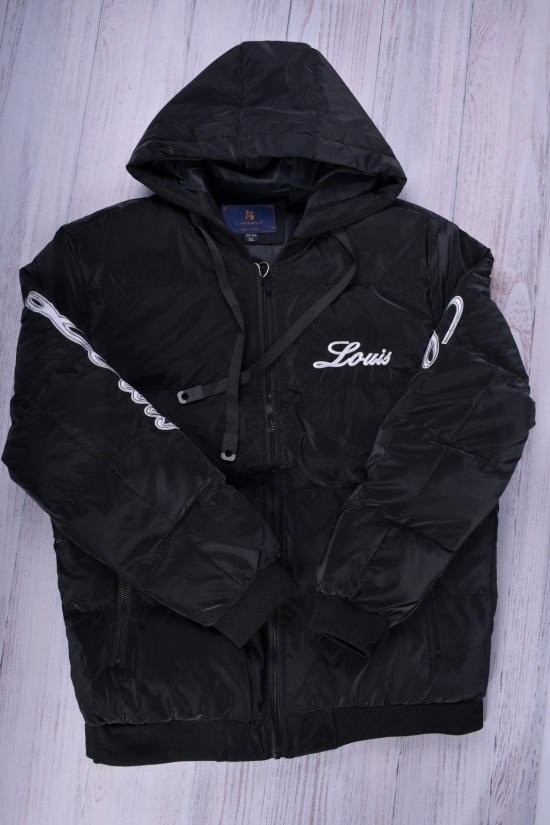 Куртка-бомбер чоловіча зимова (кол. чорний) болонева Розміри в наявності : 44, 46, 48, 50 арт.1181