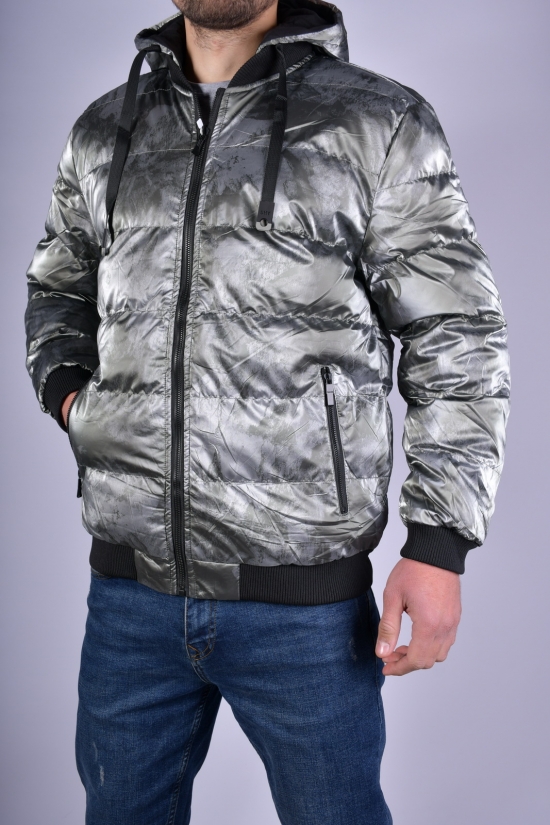 Куртка-бомбер двухстороняя мужская зимняя болоньевая Размеры в наличии : 46, 48, 50, 52 арт.31715