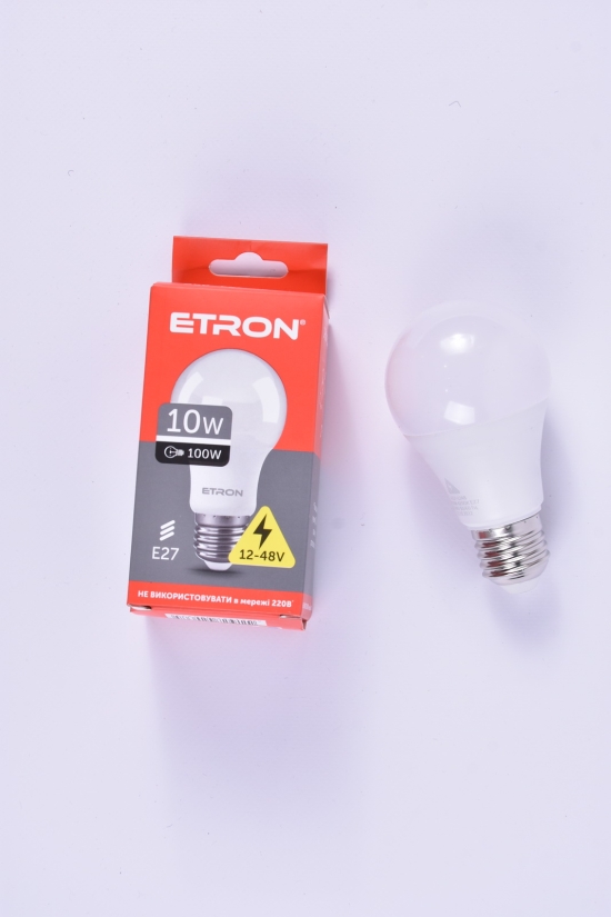 Лампа ETRON A60 10W E27 4200K арт.1-ELP-1248