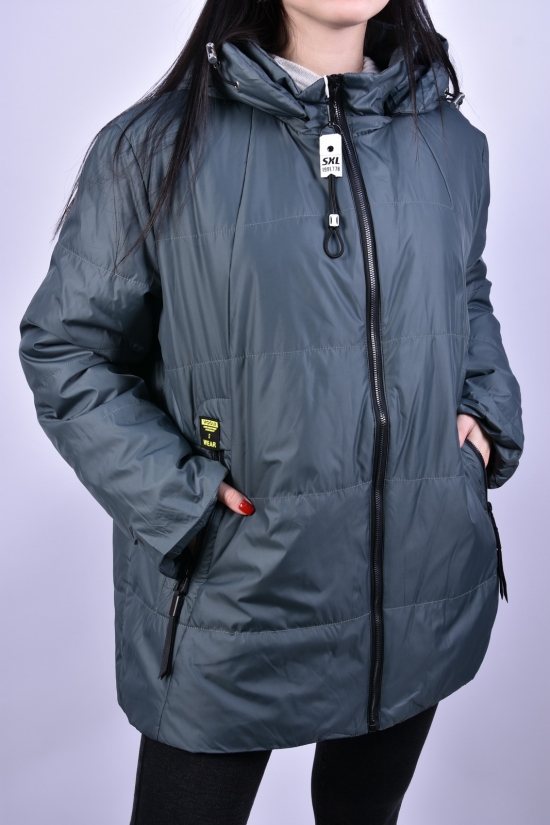 Куртка женская демисезонная (цв.серый) из плащёвки "D.S" Размеры в наличии : 46, 48, 50, 52, 54 арт.B3068