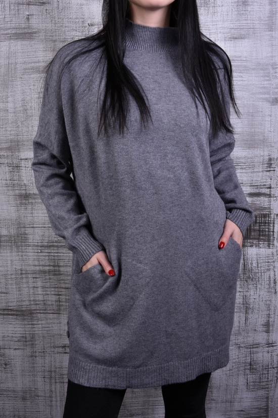Жіночий светр (кол. сірий) в'язаний розмір 52-54 "Kiss Me" арт.Q261