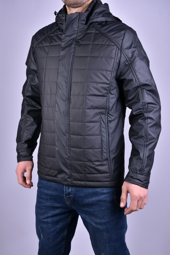 Куртка мужская из плащевки (цв.черный) демисезонная"ATE" Размеры в наличии : 46, 48, 50, 52, 54 арт.A-803