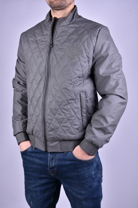 Куртка мужская из плащевки (цв.серый) демисезонная"ATE" Размеры в наличии : 46, 48, 50, 52, 54 арт.A-801