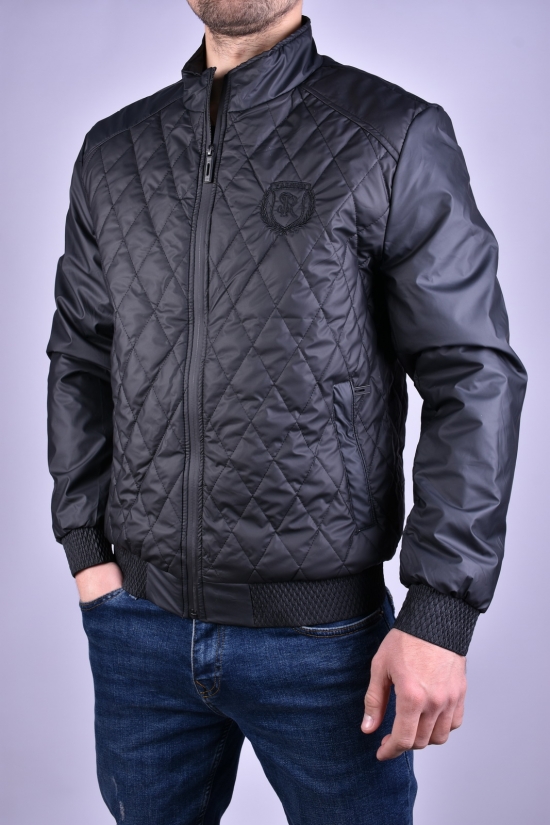Куртка мужская из плащевки (цв.черный) демисезонная"ATE" Размеры в наличии : 46, 48, 50, 52, 54 арт.A-801