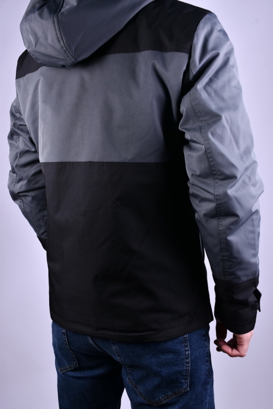 Куртка чоловіча з плащової тканини (кол. т. сірий) демісезонна "ATE" Розміри в наявності : 44, 46, 48, 50, 52 арт.8887