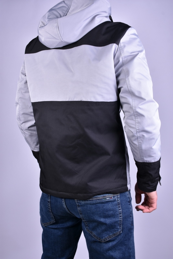 Куртка мужская из плащевки (цв.серый) демисезонная"ATE" Размеры в наличии : 44, 46, 48, 50, 52 арт.8887