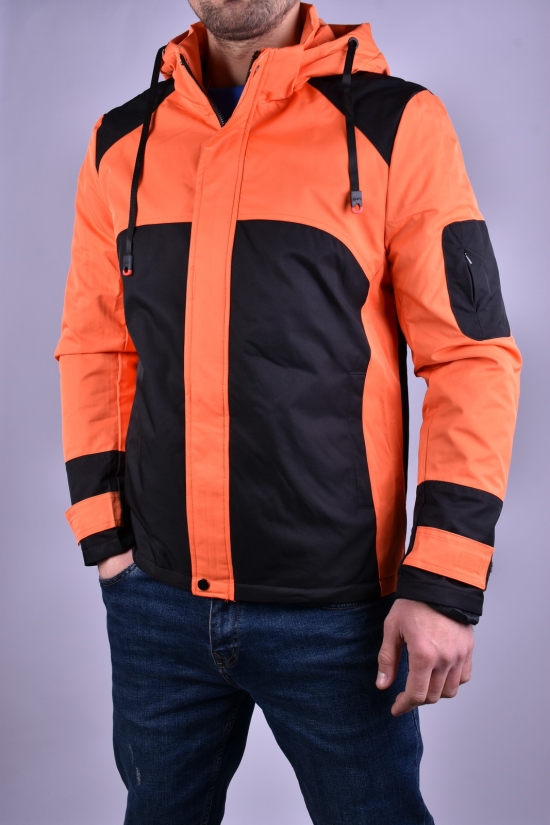 Куртка мужская из плащевки (цв.оранжевый) демисезонная"ATE" Размеры в наличии : 44, 46, 48, 50, 52 арт.8887