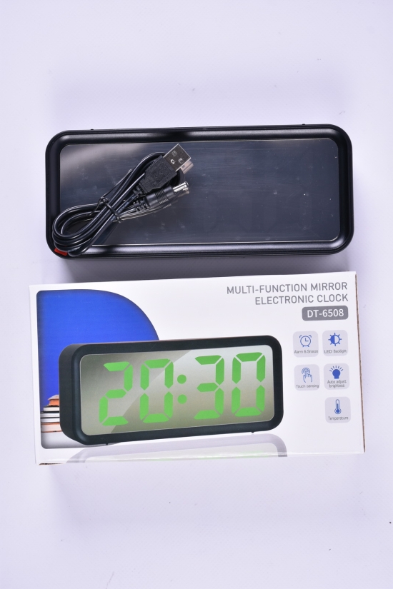 Часы электронные с будильником арт.DT-6508