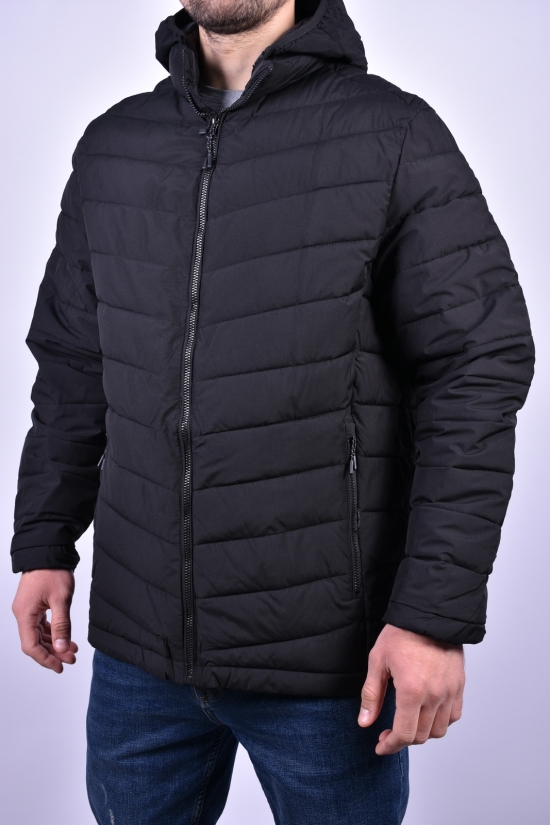 Куртка мужская (цв.черный) из плащевки демисезонная "PANDA" Размеры в наличии : 54, 56, 58, 60, 62 арт.D9609D