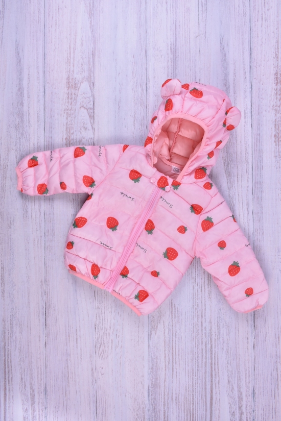 Куртка для дівчинки демісезонна (цв. рожевий) з плащової тканини. Зріст в наявності : 68, 74, 80, 86, 92 арт.011