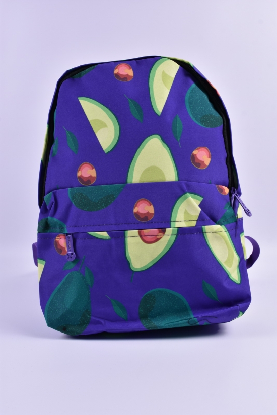 Рюкзак тканевый (цв.фиолетовый) размер 40/28/13 см. арт.2281
