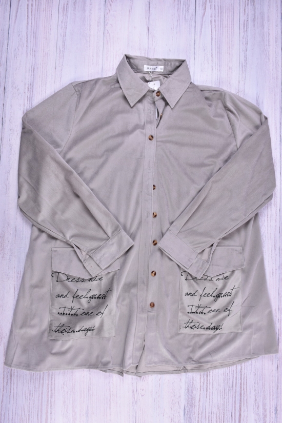 Рубашка женская (цв.серый) BASE Размер в наличии : 50 арт.A8002C