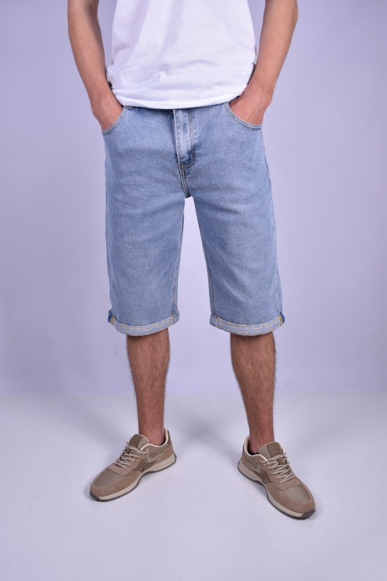 Шорты мужские джинсовые стрейчевые "R.KROOS" Размеры в наличии : 32, 34, 36, 38 арт.RK1152