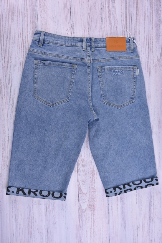 Шорты мужские джинсовые стрейчевые "R.KROOS" Размеры в наличии : 31, 33, 34, 36, 38 арт.RK1136