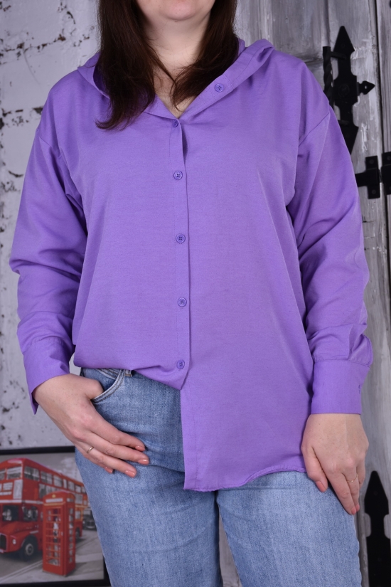 Рубашка женская (цв.сиреневый) "MY LINDA" Размеры в наличии : 50, 52, 56 арт.G2383