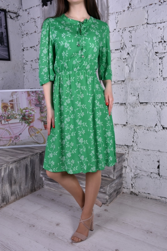 Платье женское (цв.зелёный) "BURRASCA" (Viscose 100%) Размеры в наличии : 42, 44, 46, 48 арт.16601