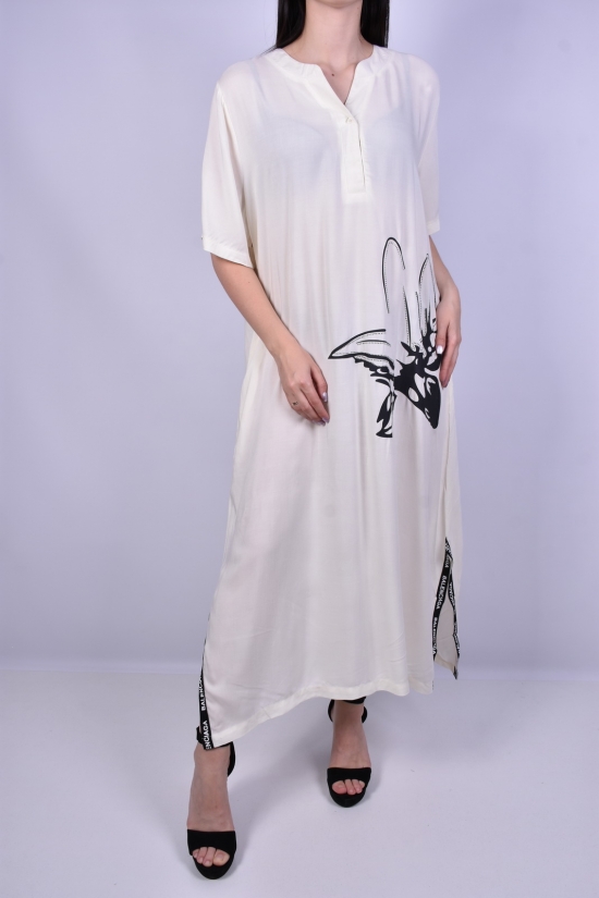 Сукня жіноча (кол. молочний) трикотажна "BASE" Розміри в наявності : 48, 52, 54, 56 арт.E8327