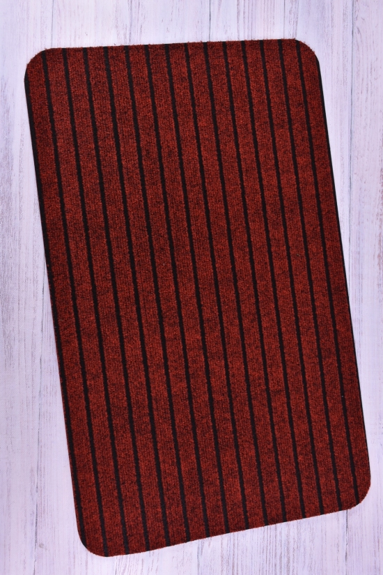 Килимок на гумовій (кол. бордовий) основі розмір 50/80 см. арт.LB-2022-005