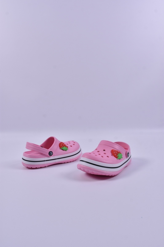 Кроксы для девочки (цв.розовый) LUCKLINE Размер в наличии : 32 арт.3002-333