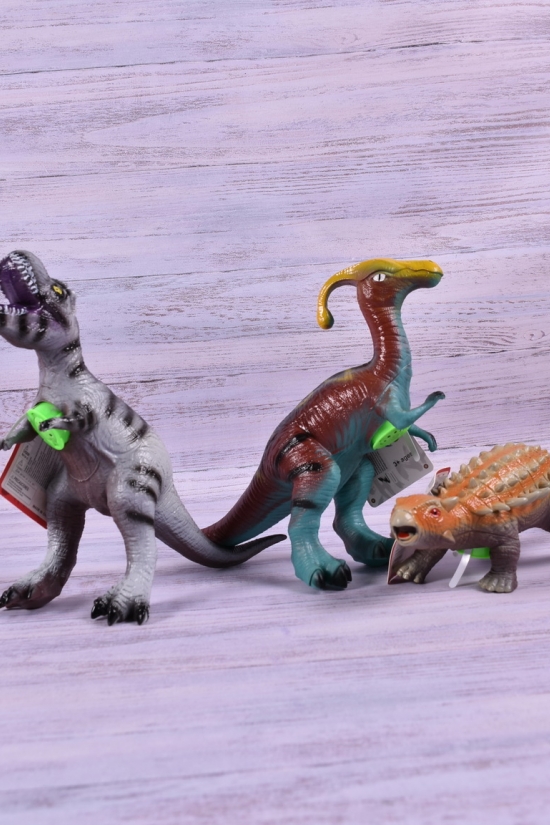 Динозавр із силіконовим наповнювачем розмір у пакеті 28/16см арт.518-82