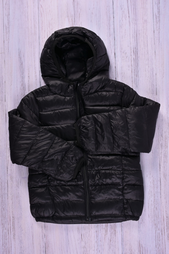 Куртка демисезонная для мальчика (цв.чёрный) с плащевки Рост в наличии : 116, 122, 128, 134, 140 арт.1556
