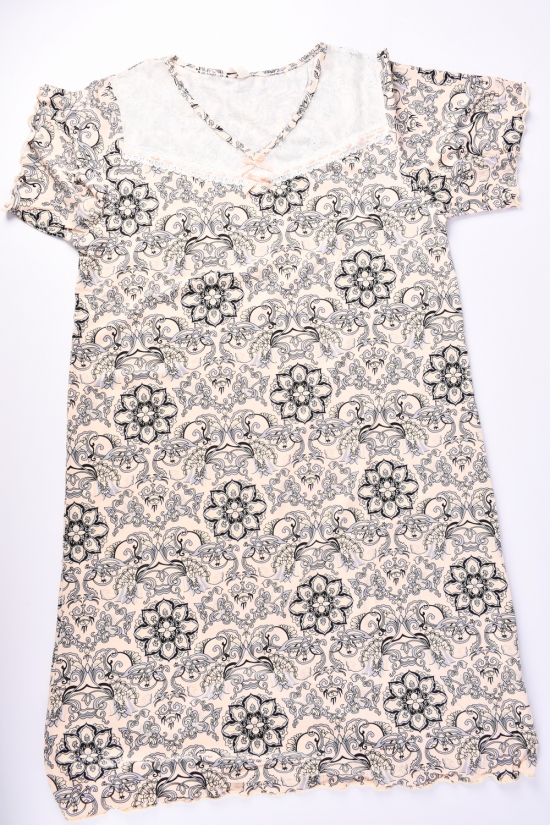 Ночная рубашка женская (цв.кремовый) Размеры в наличии : 46, 48 арт.694
