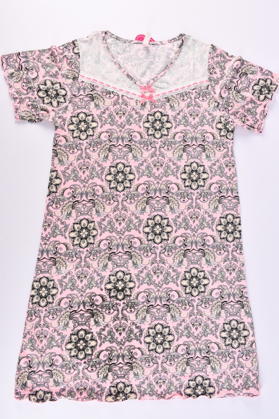 Нічна сорочка жіноча (кол. рожевий) Розміри в наявності : 46, 48, 52, 54 арт.694