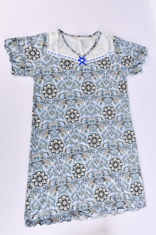 Ночная рубашка женская (цв.голубой) Размеры в наличии : 46, 48, 52 арт.694