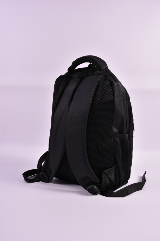 Рюкзак з плащової тканини (кол. чорний) розмір 40/29/12 см арт.0828