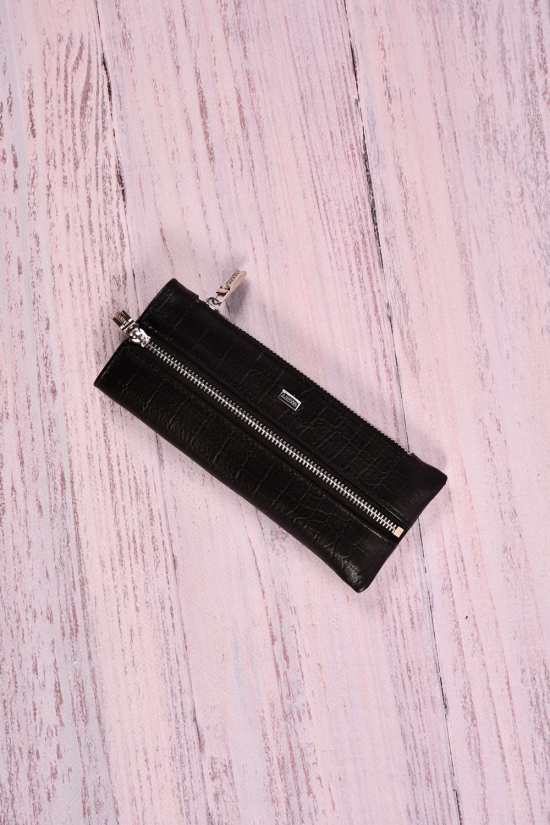 Ключниця чоловіча шкіряна (color.black) розмір 17/6 см. "ALFA RICCO" арт.AR00375C