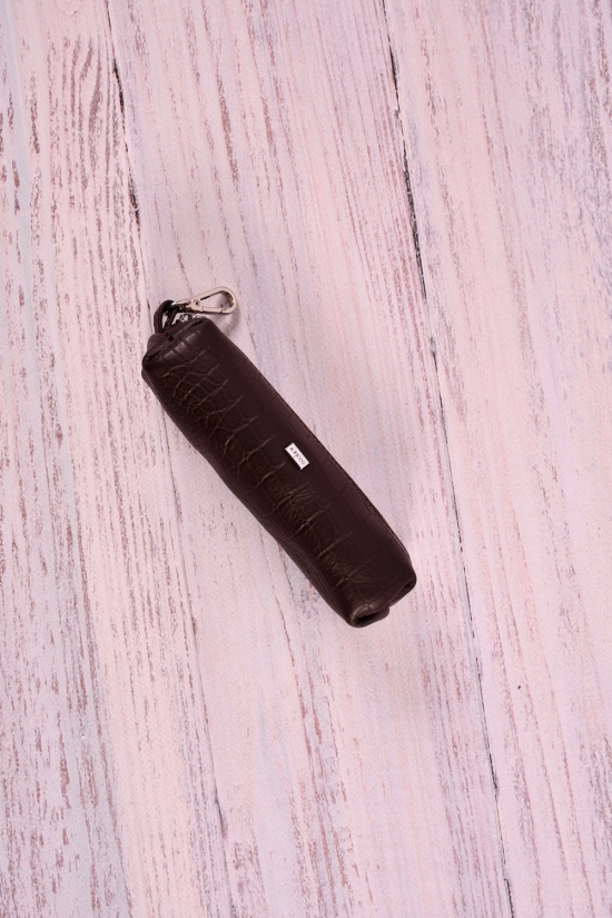 Ключниця чоловіча шкіряна (color.brown) розмір 14/5 см. "ALFA RICCO" арт.AR00575C