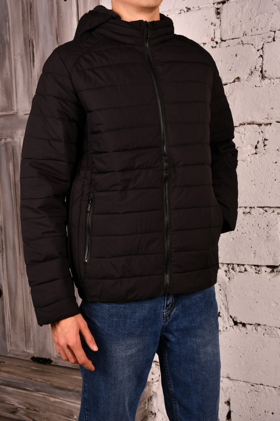 Куртка мужская (цв.черный) из плащевки демисезонная Размеры в наличии : 46, 48, 50, 52, 54 арт.2211