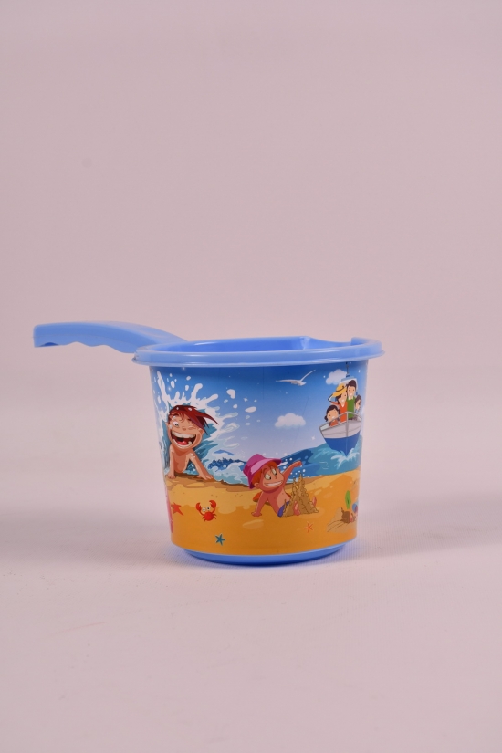 Ковшик детский пластиковый (цв.голубой) 1,200мл Elif арт.308