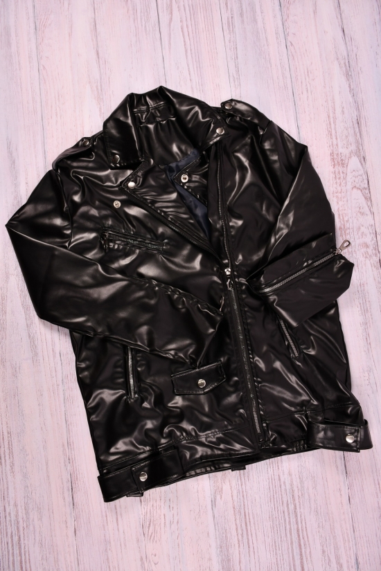 Курточка для девочки (цв.черный) с экокожи Рост в наличии : 158, 164 арт.2286