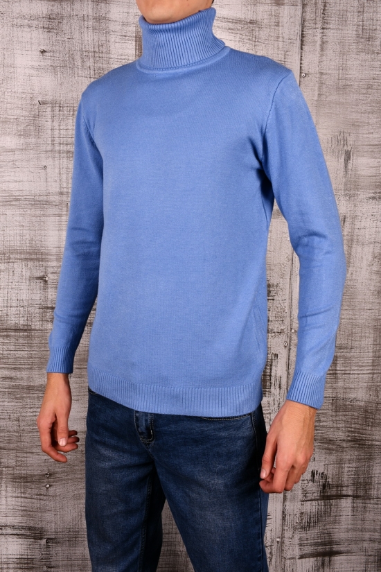 Гольф мужской (цв.голубой) вязанный Размеры в наличии : 46, 48 арт.0002