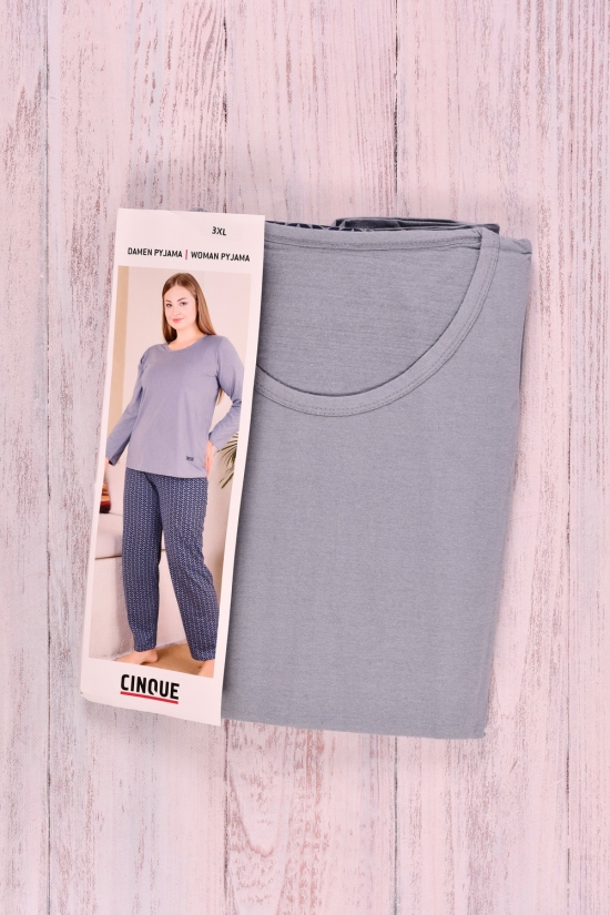 Жіноча піжама (цв. св. сірий) трикотажна "CINOUE" Розмір в наявності : 48 арт.68117