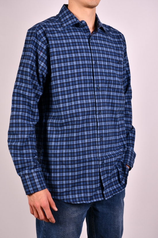 Рубашка мужская "OVENTO" байковая Размер ворота в наличии : 39, 40, 41, 43, 44, 46 арт.SDK8175