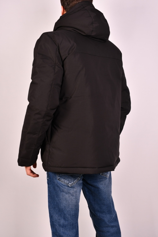 Куртка мужская зимняя цв.черный (наполнитель 100% полиэстер) "REMAIN" Размеры в наличии : 46, 48, 50, 52, 54 арт.7802A