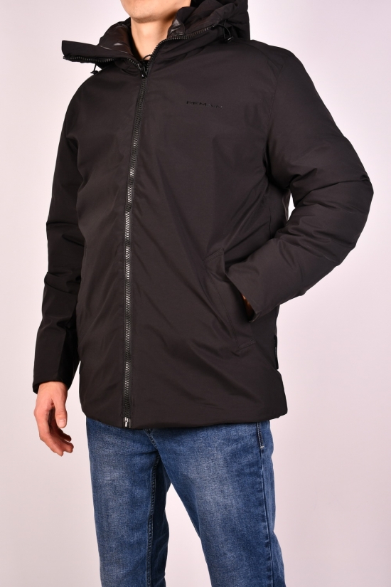 Куртка мужская зимняя цв.чёрный (наполнитель 100% полиэстер) "REMAIN" Размеры в наличии : 44, 46, 48, 50, 52 арт.3009