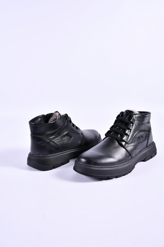 Черевики чоловічі (кол. чорний) з натуральної шкіри на хутрі "Dan Shoes" Розмір в наявності : 42 арт.2065/1