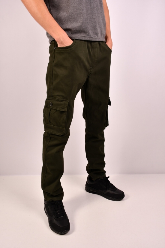 Чоловічі штани на флісі стрейчові "LI HONG" Розмір в наявності : 34 арт.L-10