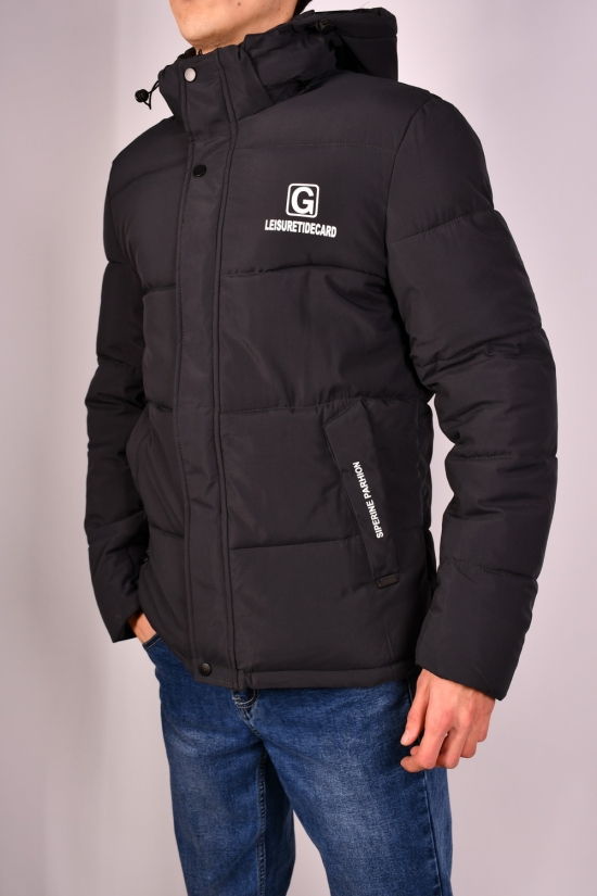 Куртка мужская (цв.чёрный) зимняя с плащевки "NANA" Размеры в наличии : 44, 46, 48, 50, 52 арт.2229